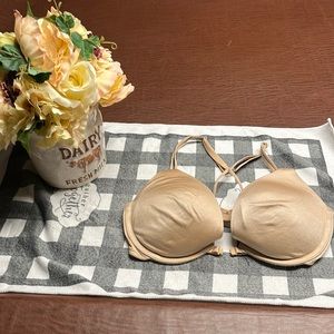 Used Victoria secret racerback front closure adjustable strap